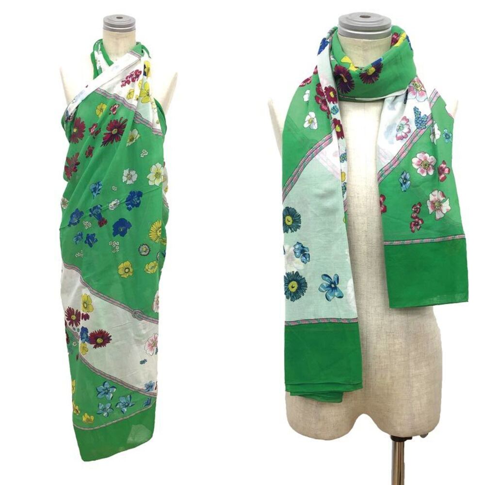 HERMES Authentic Green Scarf - Picture 2 of 3